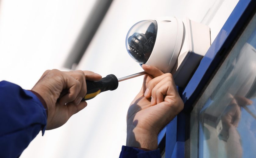 security camera, surveillance, installing cctv